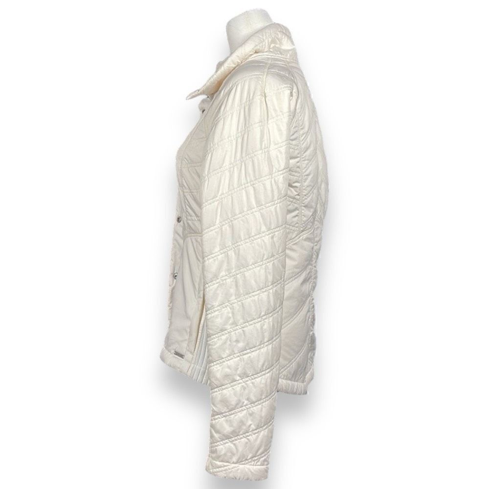 prAna Diva Softshell Jacket Womens Small S White Button Zip‎ Front Sherpa Lined - Picture 5 of 14
